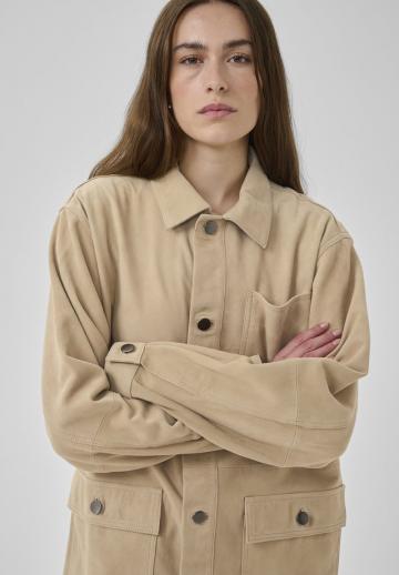 Пальто из искусственной кожи