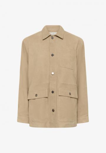 Пальто из искусственной кожи