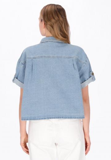 Джинсовая блузка