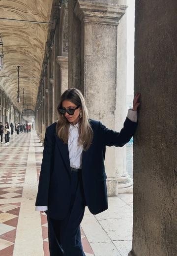 Длинный блейзер