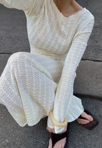 Вязаное платье