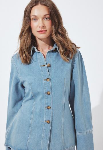 Джинсовая блузка