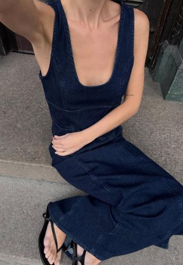 Джинсовое платье