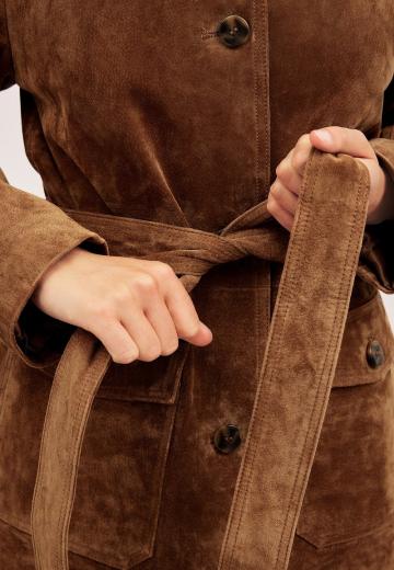 Кожаное пальто