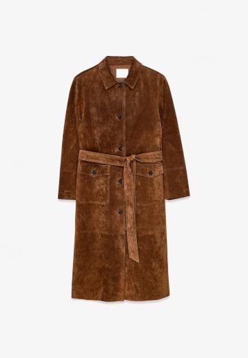 Кожаное пальто