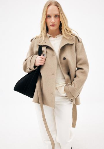 Шерстяное пальто