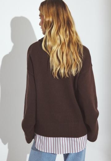 Длинный пуловер