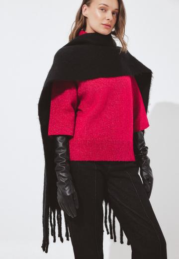 Пуловер с коротким рукавом