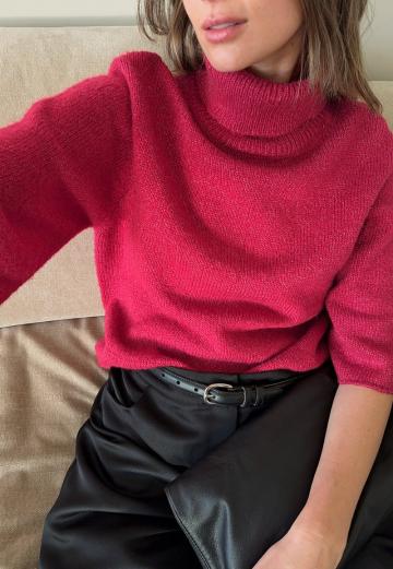 Пуловер с коротким рукавом