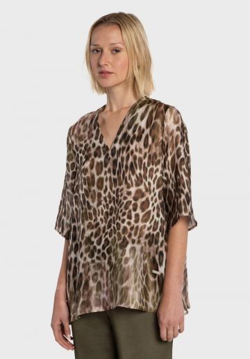 Атласная блузка