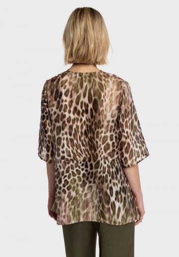 Атласная блузка