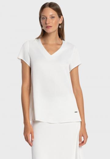 Атласная блузка