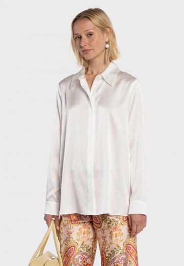 Атласная блузка
