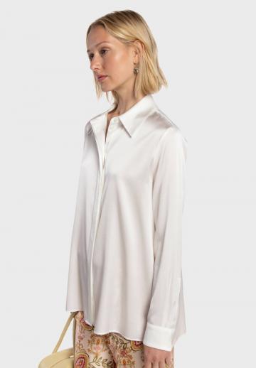 Атласная блузка