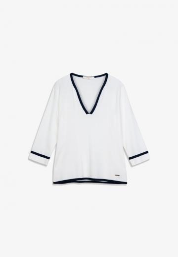 Пуловер с рукавом три четверти