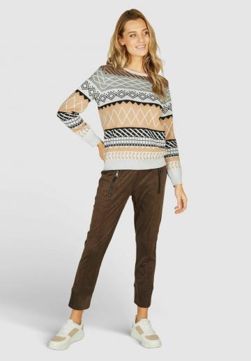 Пуловер в полоску