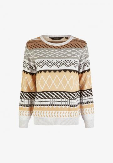 Пуловер в полоску