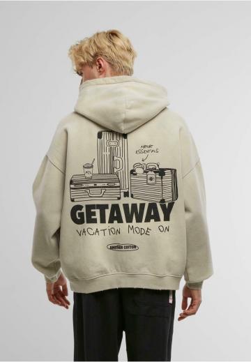 Пуловер с капюшоном