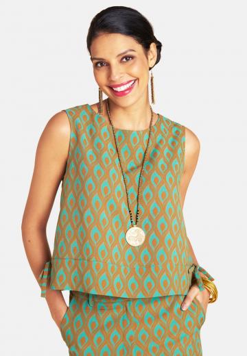 Блузка без рукавов