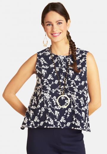 Блузка без рукавов