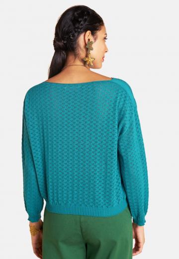 Пуловер с рукавом три четверти