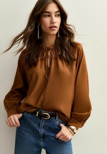 Джинсовая блузка