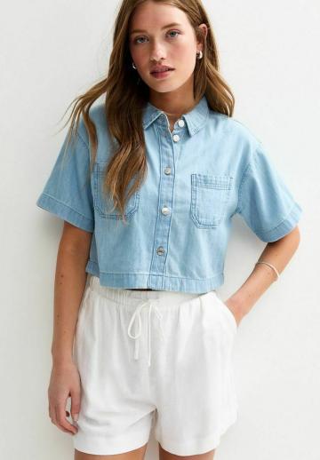 Джинсовая блузка