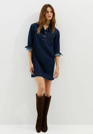 Джинсовое платье