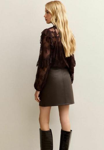 Кожаная юбка
