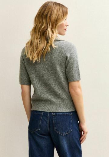 Пуловер с коротким рукавом