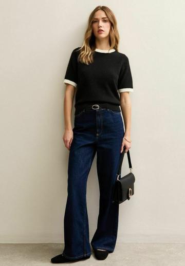 Пуловер с коротким рукавом