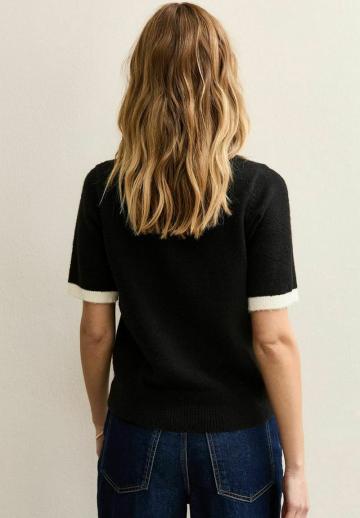 Пуловер с коротким рукавом