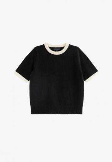 Пуловер с коротким рукавом