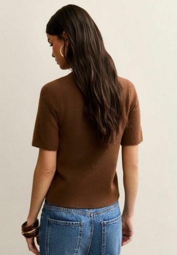 Пуловер с коротким рукавом