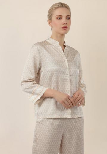 Атласная блузка