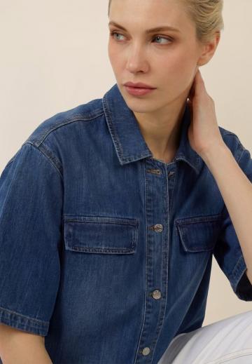 Джинсовая блузка