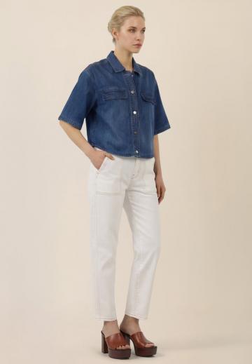 Джинсовая блузка