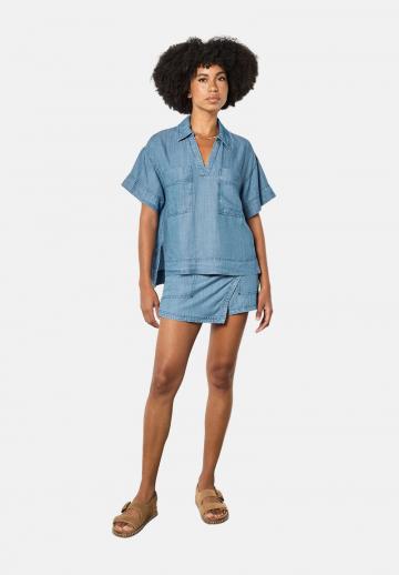 Джинсовая блузка