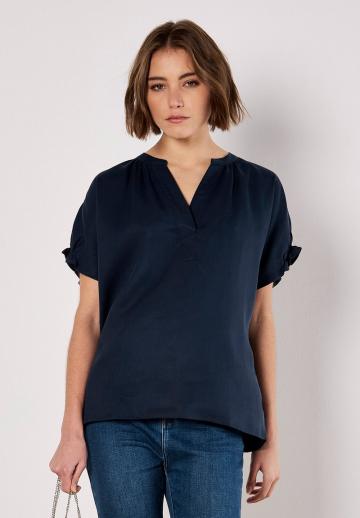 Атласная блузка