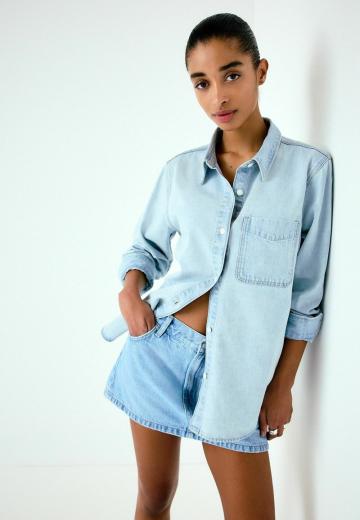 Джинсовая блузка