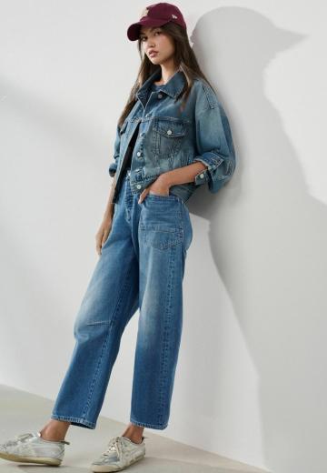 Джинсовый комбинезон