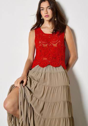 Юбка с воланами