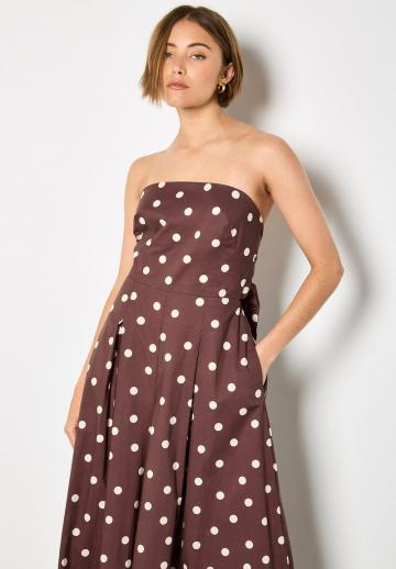 Платье без бретелек