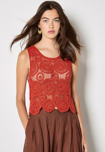 Пуловер без рукавов