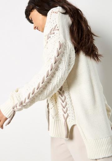 Длинный пуловер