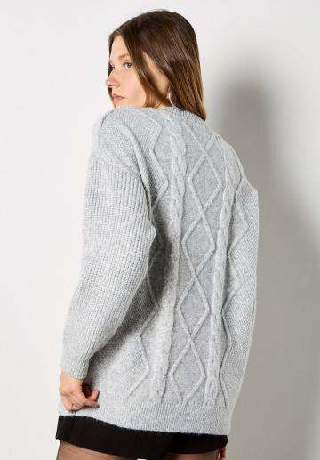 Длинный пуловер