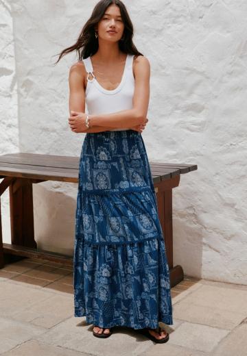 Юбка с воланами