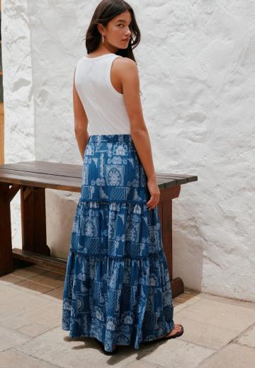 Юбка с воланами