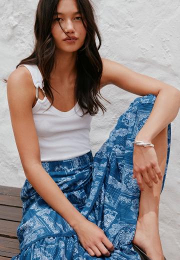 Юбка с воланами