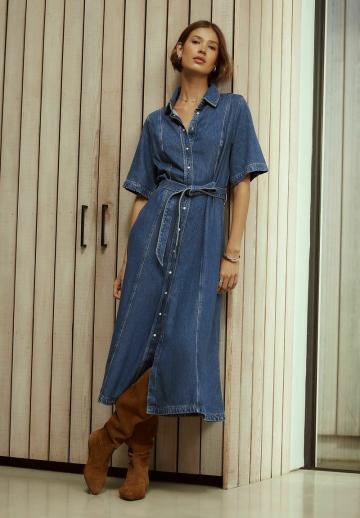 Джинсовое платье